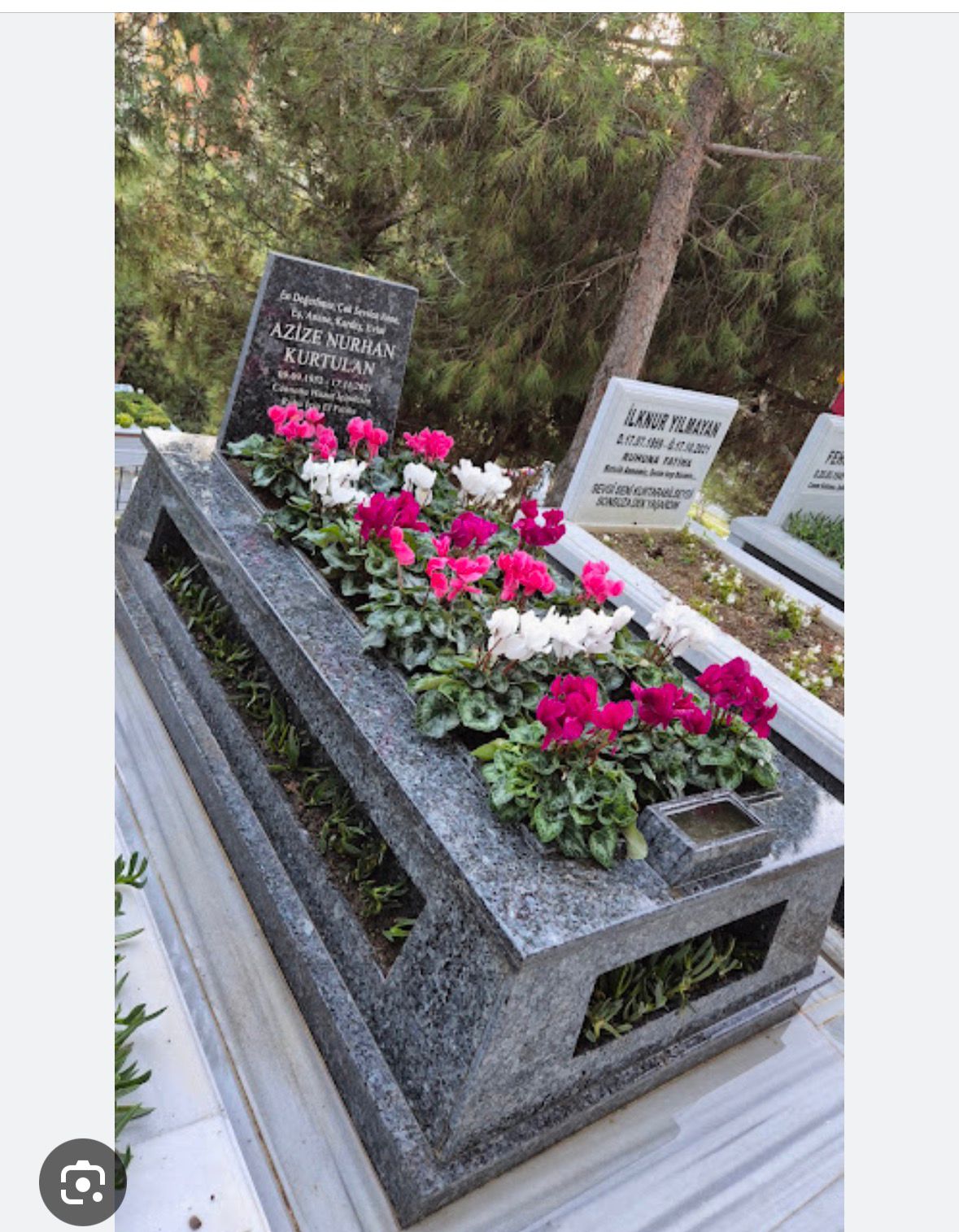 Bakımlı mezarlık alanı